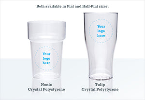 Reusable Plastic Beer Glasses