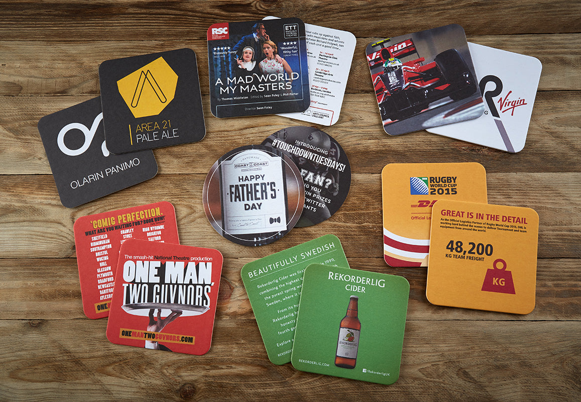 Custom Beer Mats, Printed full colour with your own