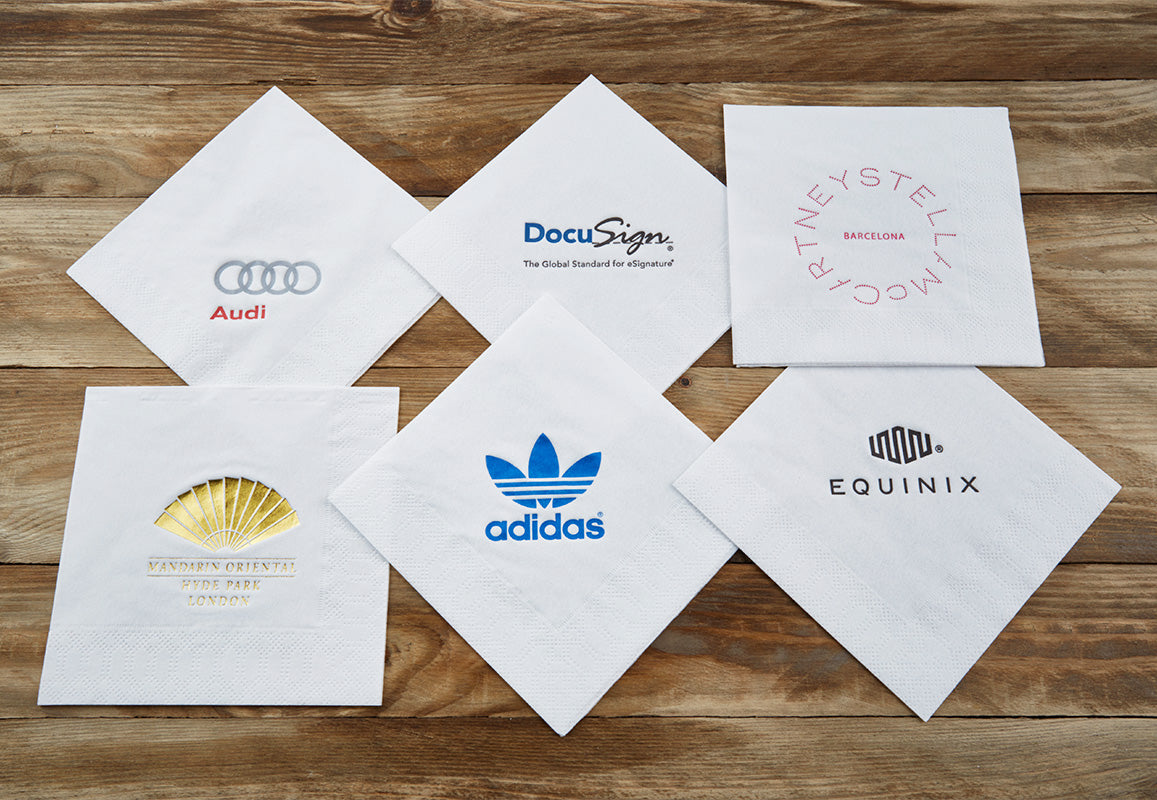 Personalised Cocktail Napkins Printed Or Hot Foilled With Your Logo personalised-cocktail-napkins-printed-or-hot-foilled-with-your-logo